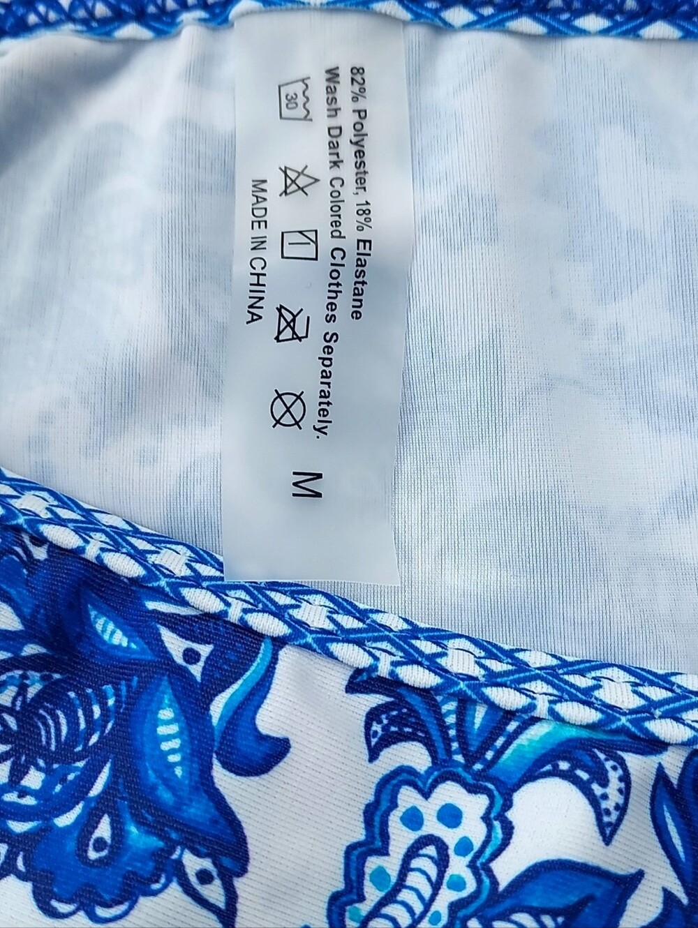 String Bikini Blue Paisley Size Medium NWT - Picture 7 of 7